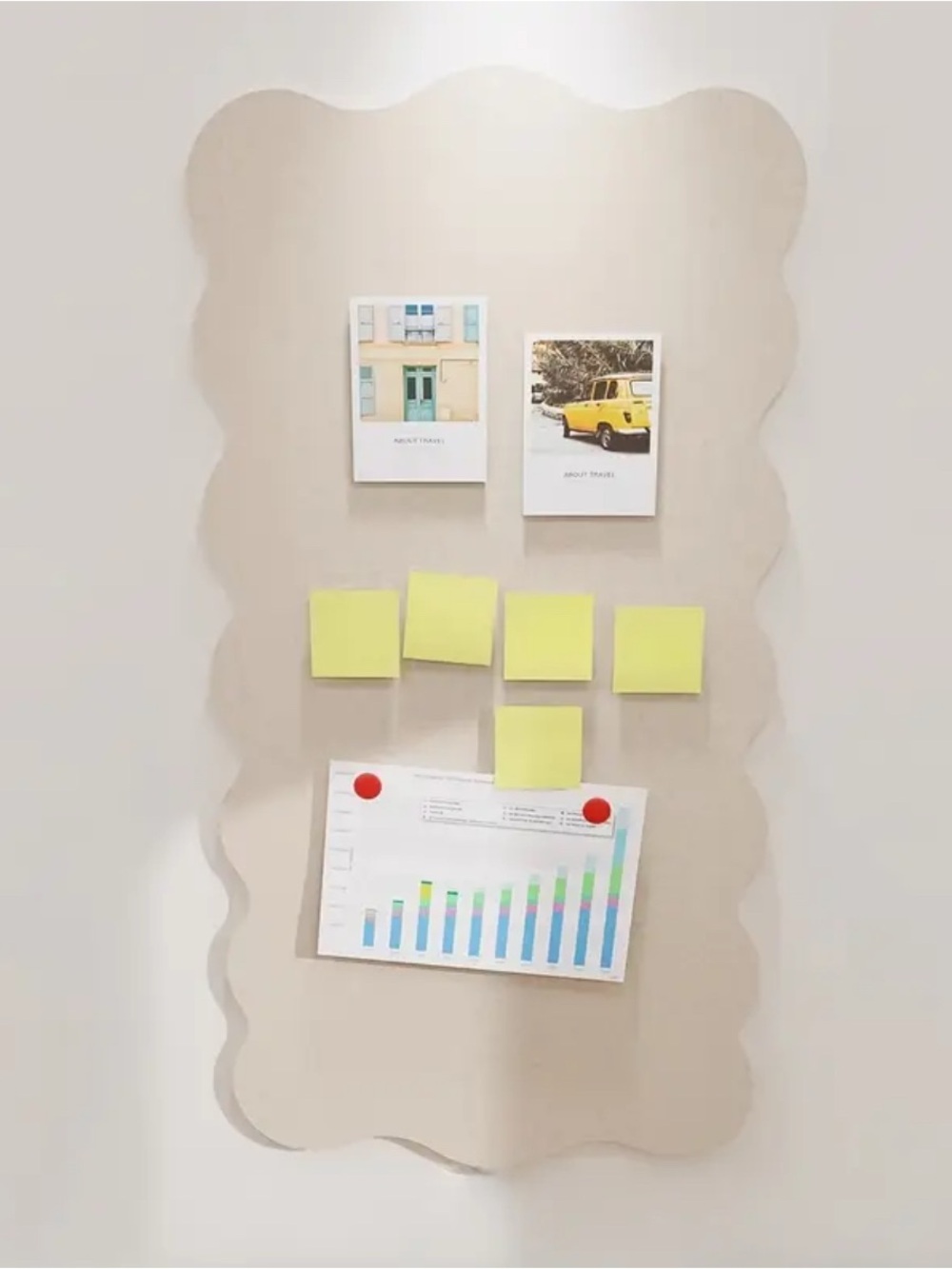 Felt Beige Wall Panel Organizer